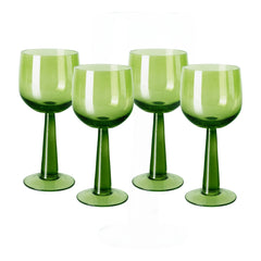 HKliving - The Emeralds Bardak Seti - 4'lü | Sarı yeşil