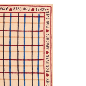 Apaches - Piccolo foulard Manika a quadri | Beige