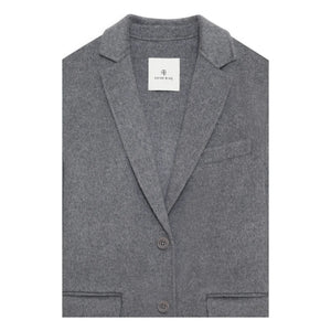 Anine Bing - Woll-Kaschmir-Jacke Quinn | Heather Grey