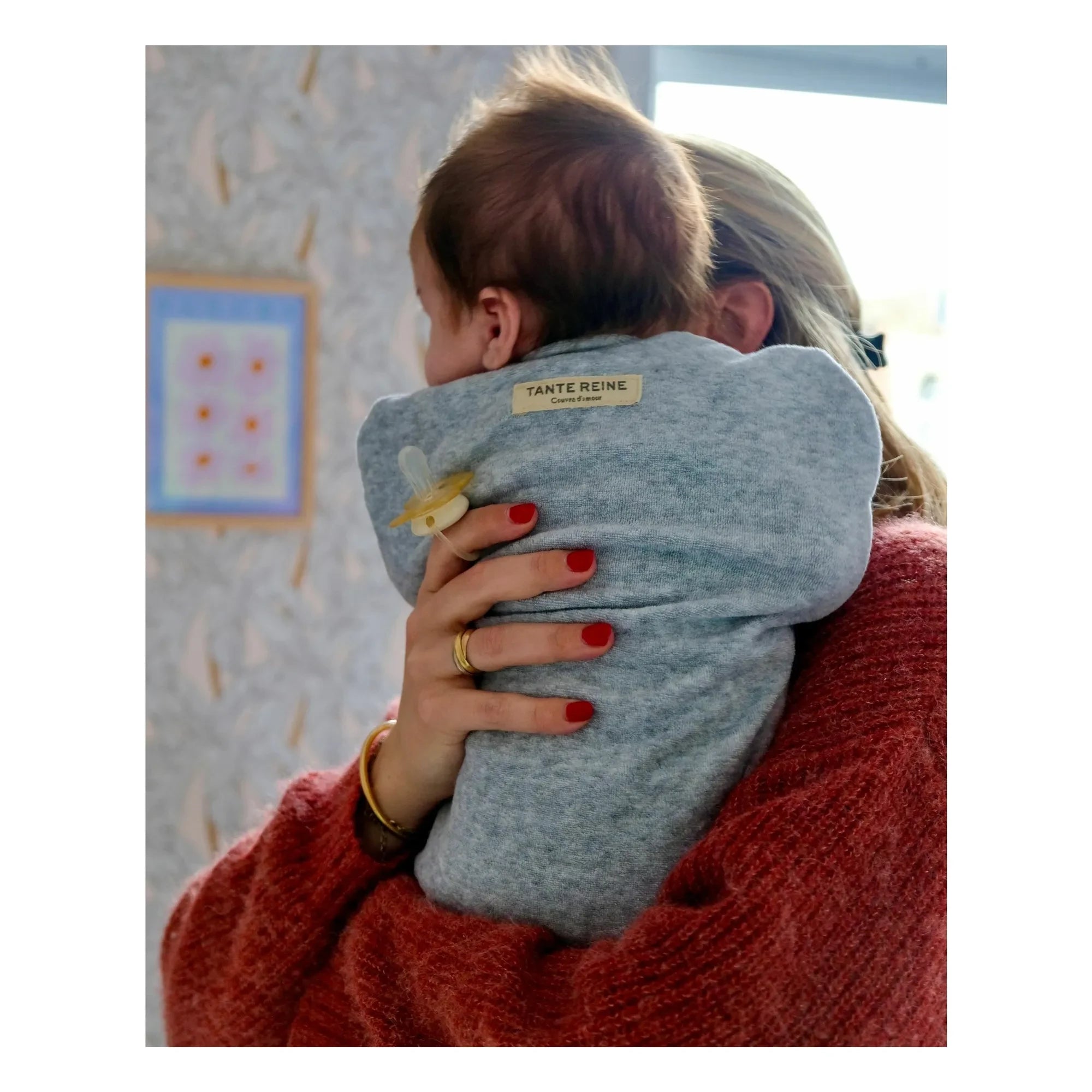 Tante Reine - Organic Cotton Swaddle Bag | Grey Melange