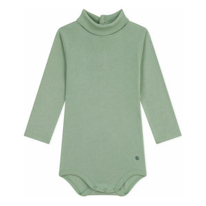 Petit Bateau - Organik pamuk balıkçı yaka body | Sage