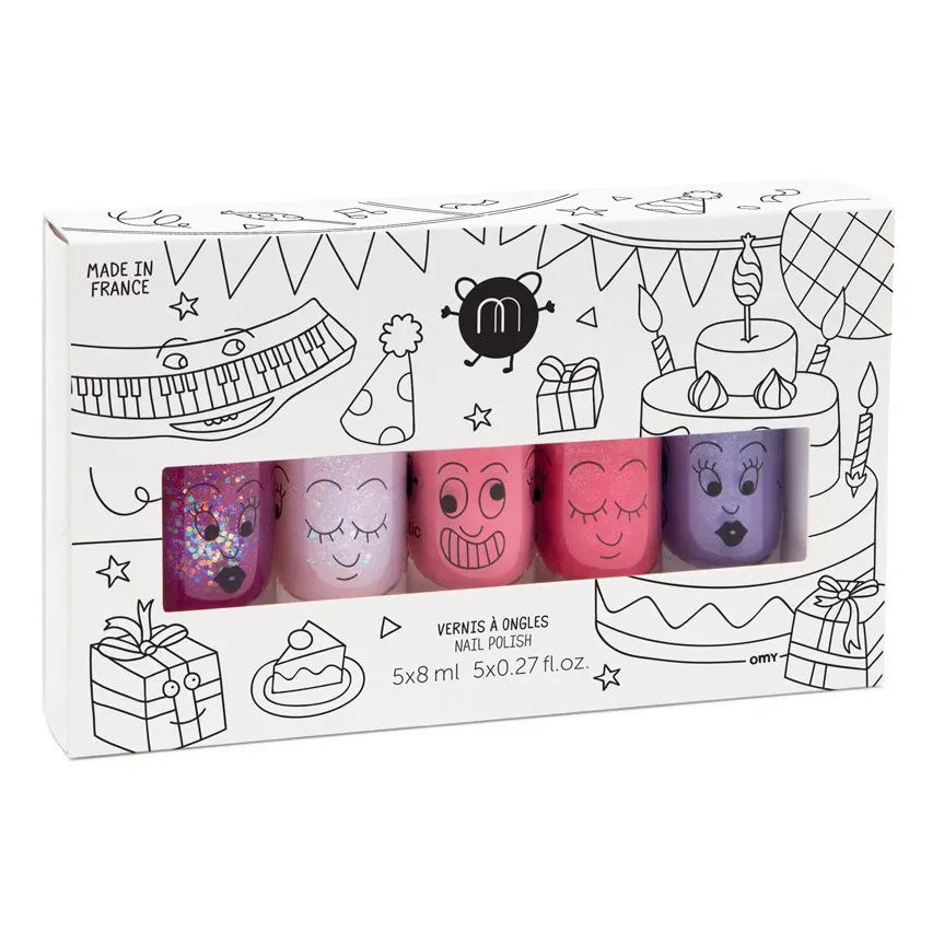 Nailmatic Kids - 5'li Oje Seti - Sheepy, Polly, Cookie, Kitty ve Piglou