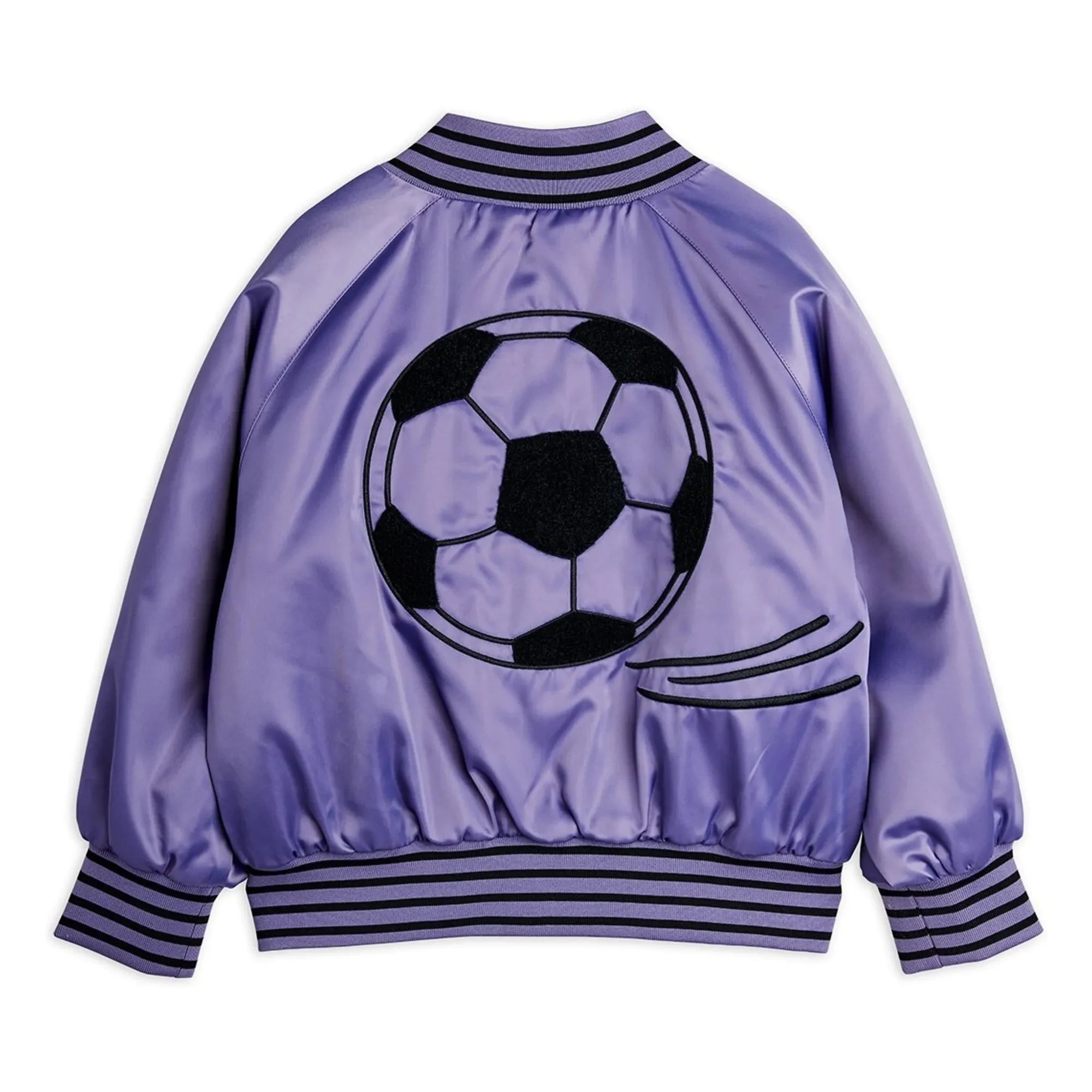 Mini Rodini - Football Bomber Satiniert Recycelte Fasern | Lila