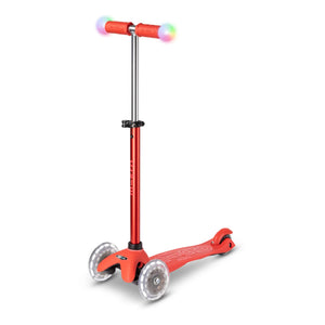 Micro - Mini 3'ü 1 Arada LED Scooter | Kırmızı