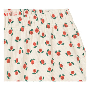 Tinycottons - Kabarık Şortlar Roses Organik Pamuk | Beyaz