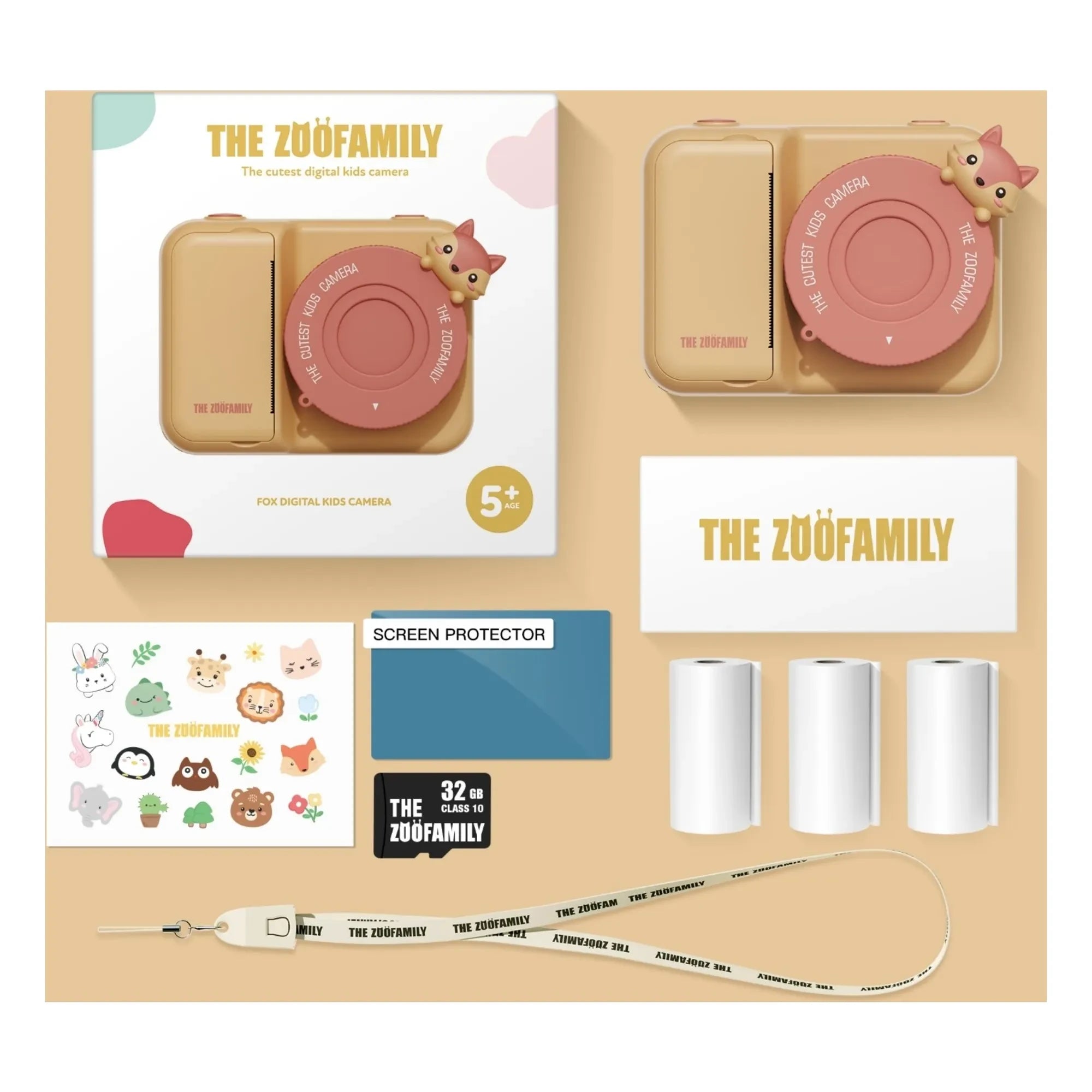 The Zoofamily - Zoo baskılı kamera - Tilki