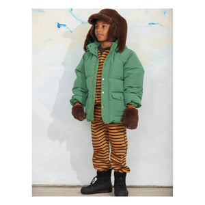 Mini Rodini - Organic cotton striped sweatshirt | Brown