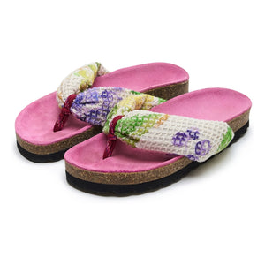 Maison Mangostan - Grape flip flops | Pink