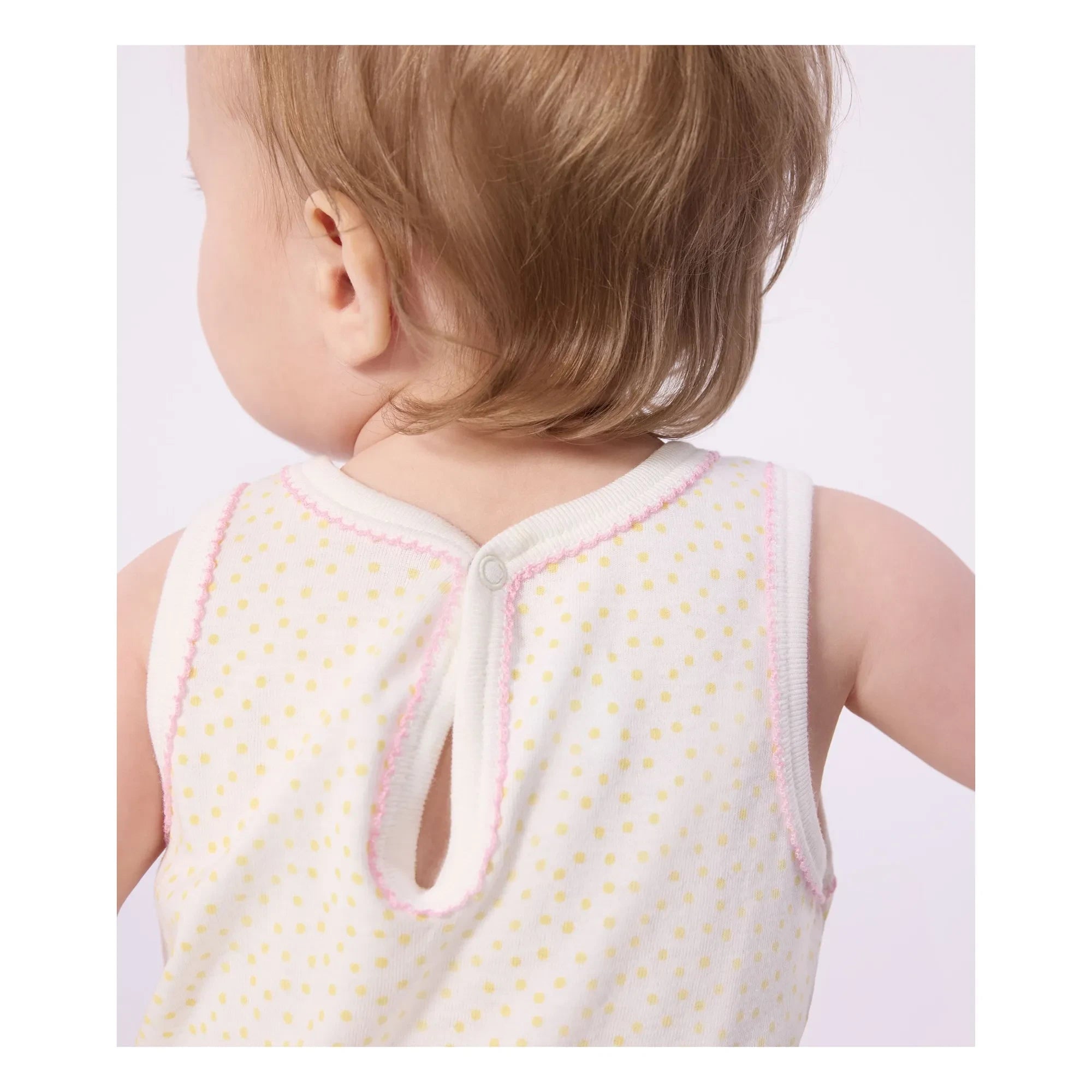 Petit Bateau - Noktalı Pijama Tulum | Beyaz