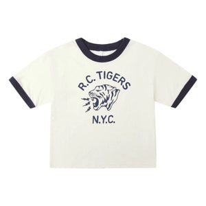 Rylee + Cru - Ringer Tigers Mini Tişört | Ivory