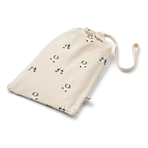 Liewood - Pijama Birk Pandalar Organik Pamuk | Bej
