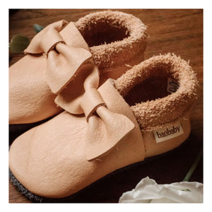 Baobaby – Geknotete Hausschuhe | Beige Rosa
