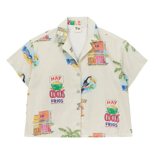 a.p - Baumwollhemd Cocos | Creme