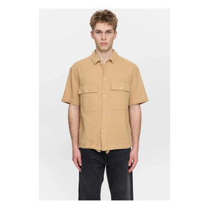 Anerkjendt - Akotto Seersucker Hemd | Beige