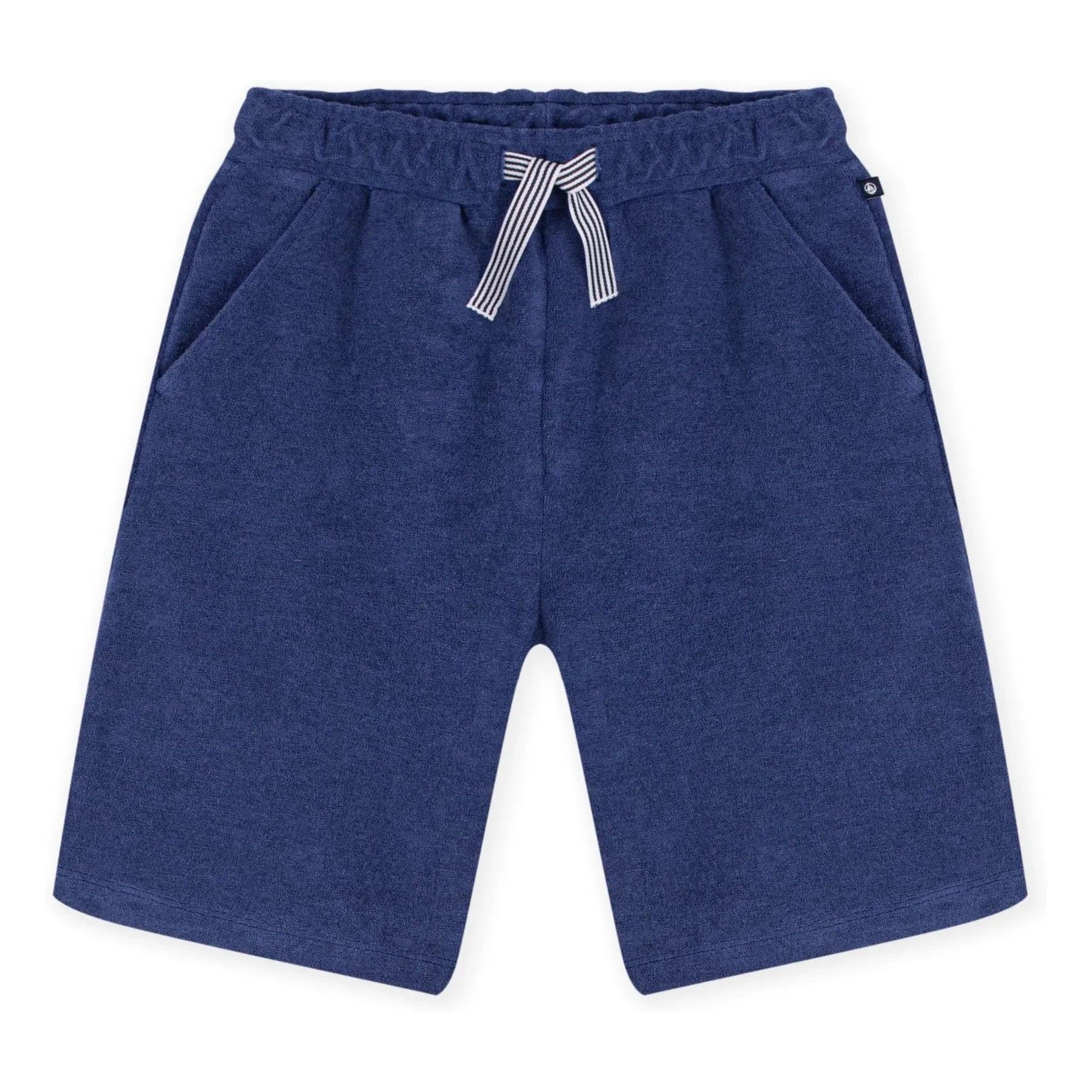 Petit Bateau - Uni Sünger Bermuda Şort | Lacivert
