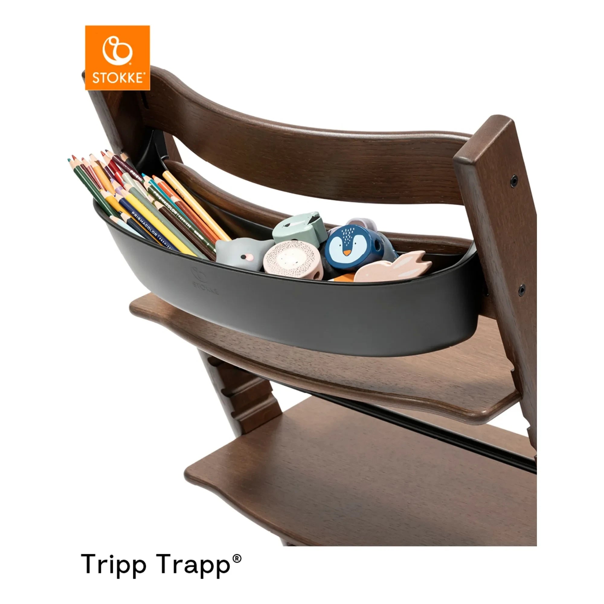 Stokke® - Tripp Trapp® yüksek sandalyeler için saklama bölmesi | Siyah