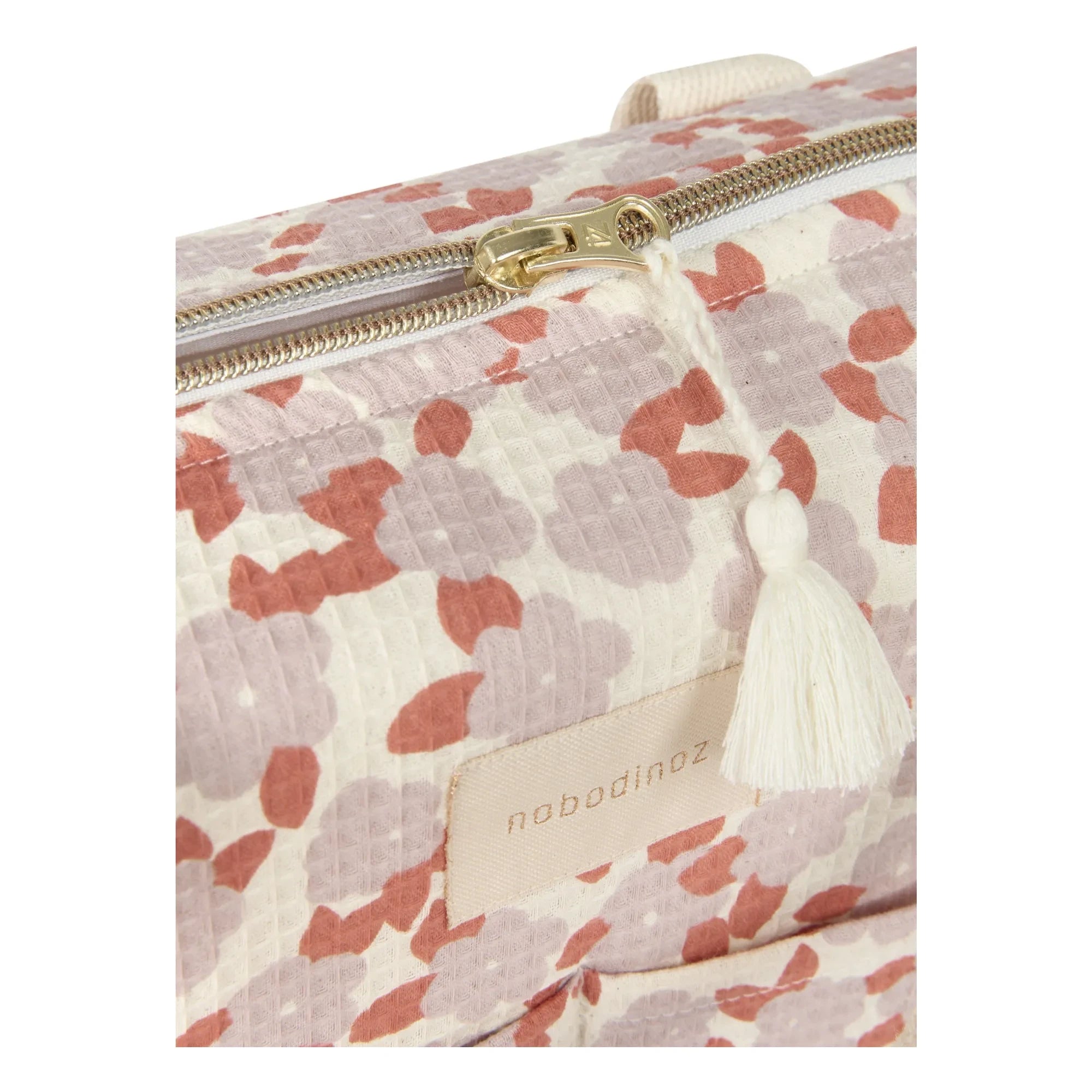 Nobodinoz - Waterproof Diaper Bag Gala Opera Mauve Sakura | Mauve