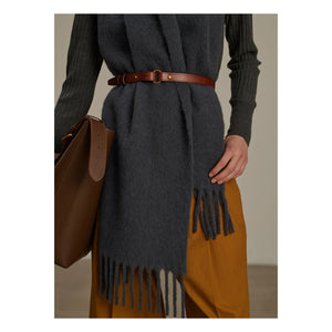 Soeur - Gray Soft Mohair Scarf