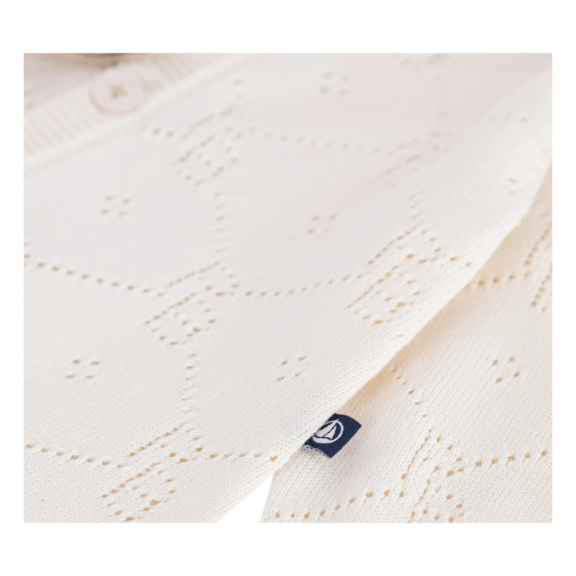Petit Bateau - Organik Pamuk PB Ajurlu Tulum | Ekru