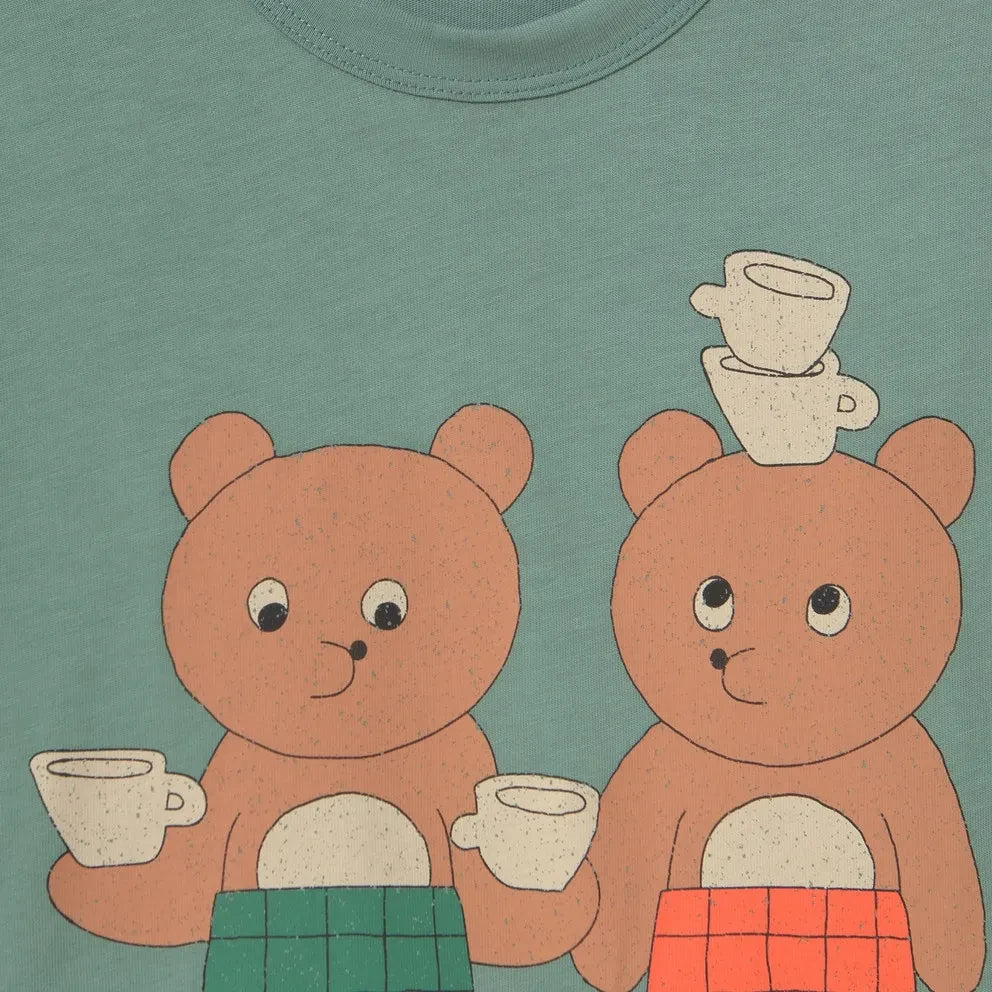 Tinycottons - Tea Room Organic Cotton T-Shirt | Green