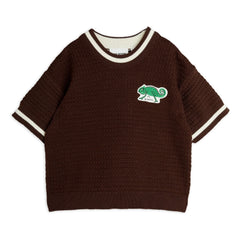 Mini Rodini - Sweatshirt aus Bio-Baumwolle mit Eidechse | Braun