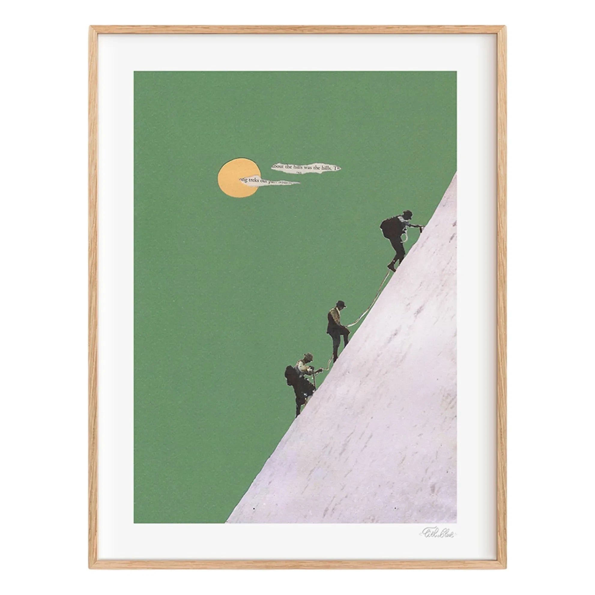 Ciel Glue - Mountain Nr. 2 Schnur Poster - Limitierte Auflage | Grün