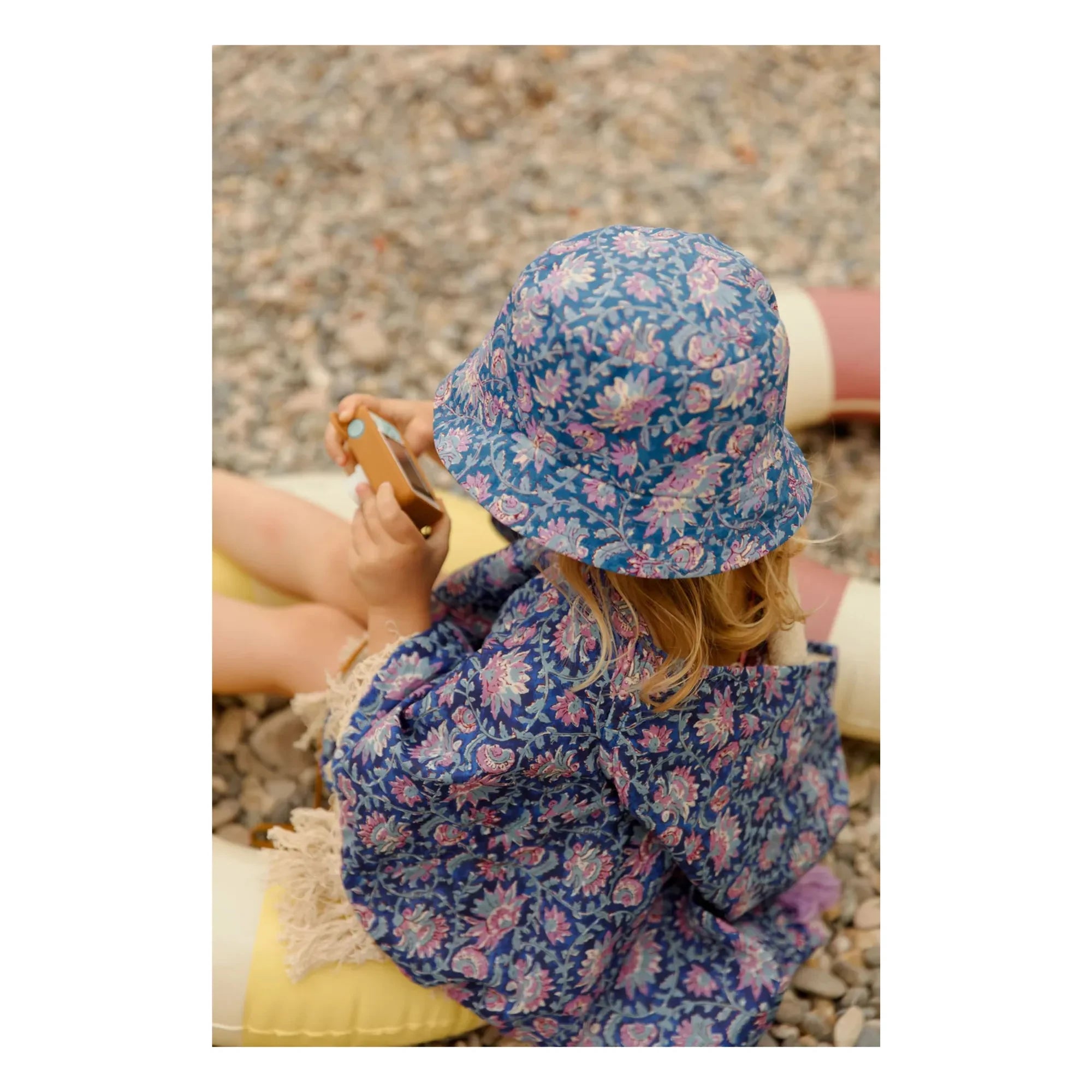Louise Misha - Organic Cotton Mael Bath Cover | Dark Blue
