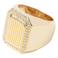 Sigal - Striped ring | Gold