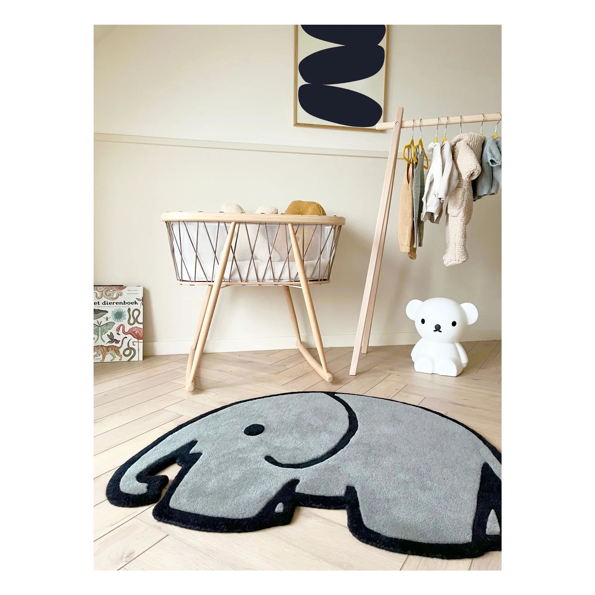 Maison Deux - Miffy Elefanten-Teppich | Grau