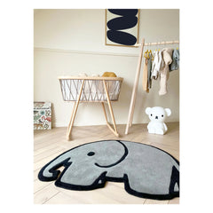 Maison Deux - Miffy Elefanten-Teppich | Grau