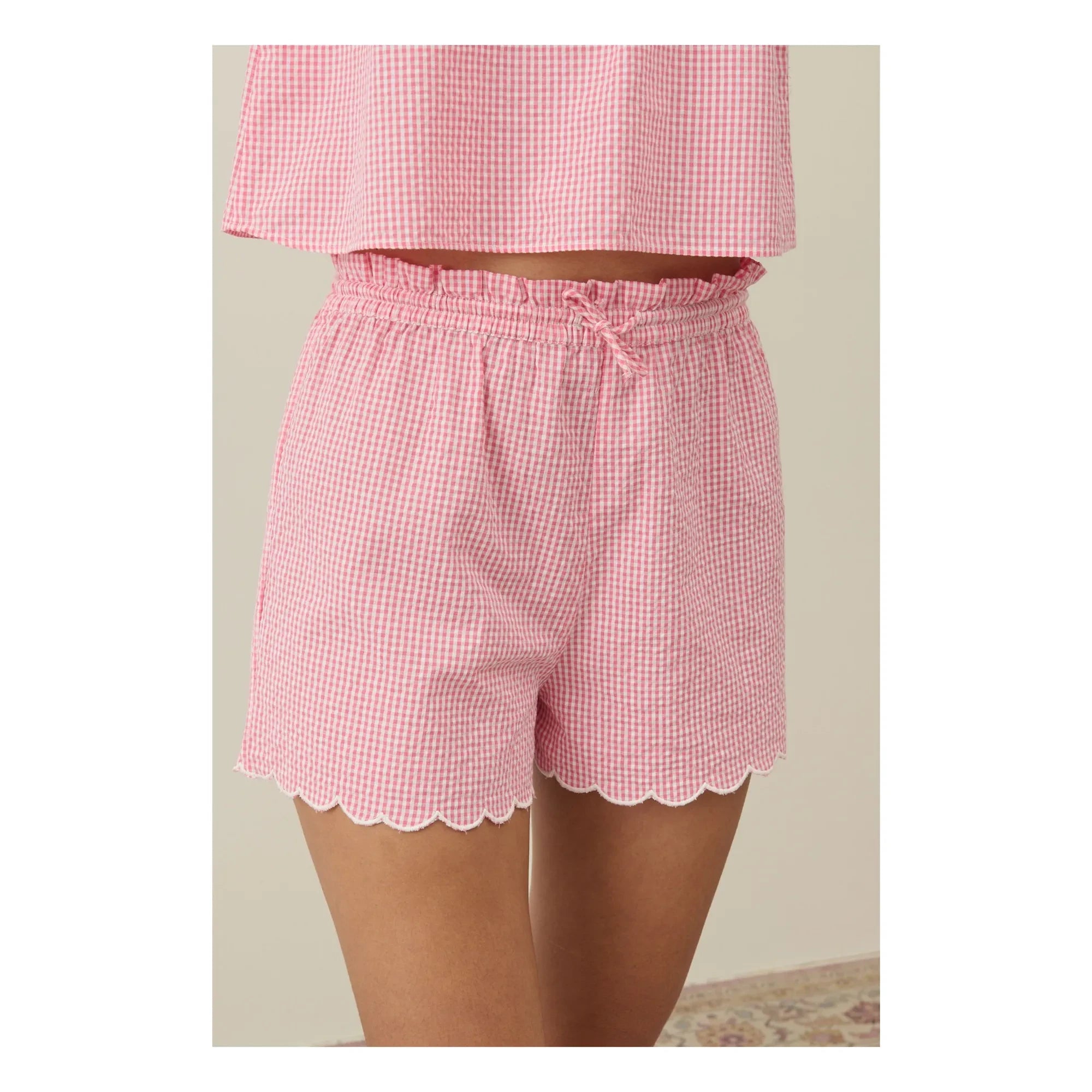Louise Misha - Minala Vichy Pijama - Kadın koleksiyonu | Pembe