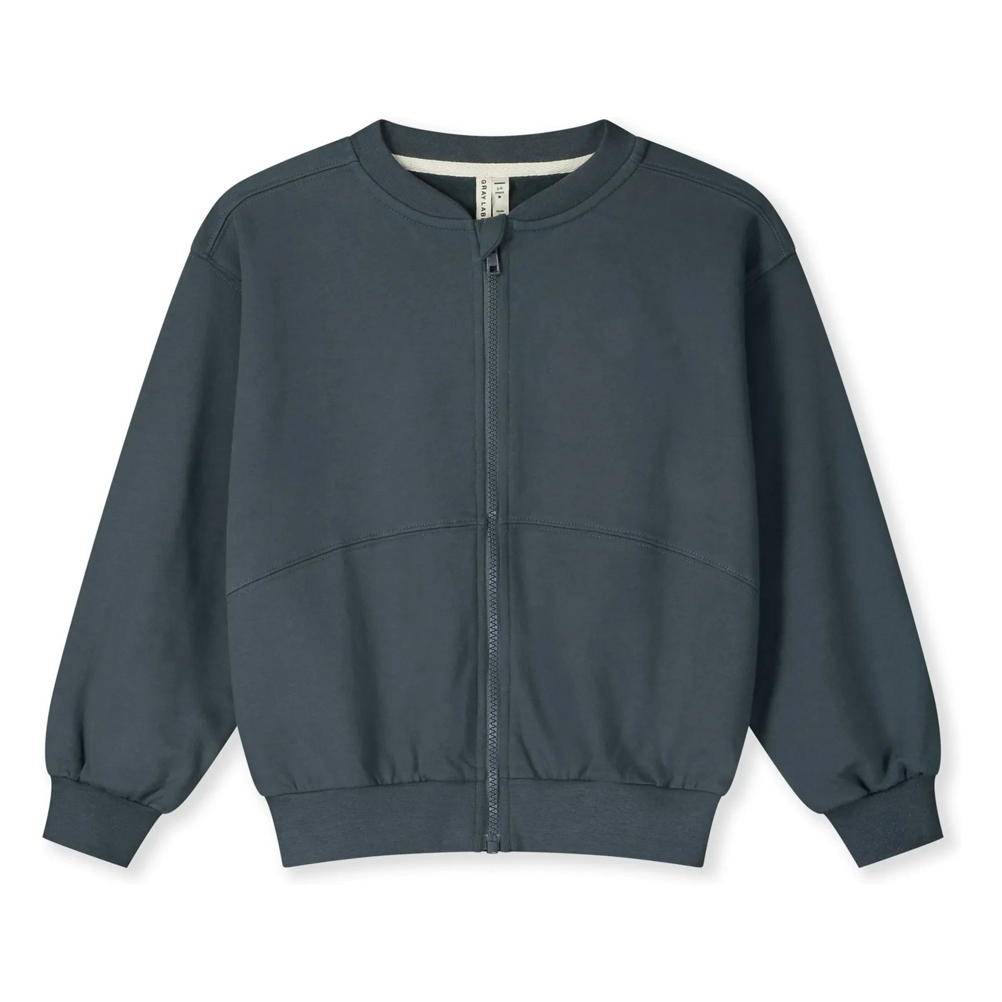 Gray Label - Organik pamuk bomber | Gri mavi