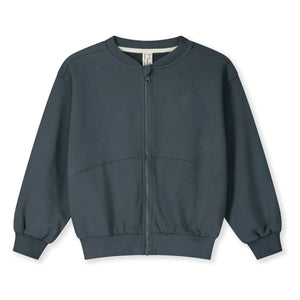 Gray Label - Organik pamuk bomber | Gri mavi