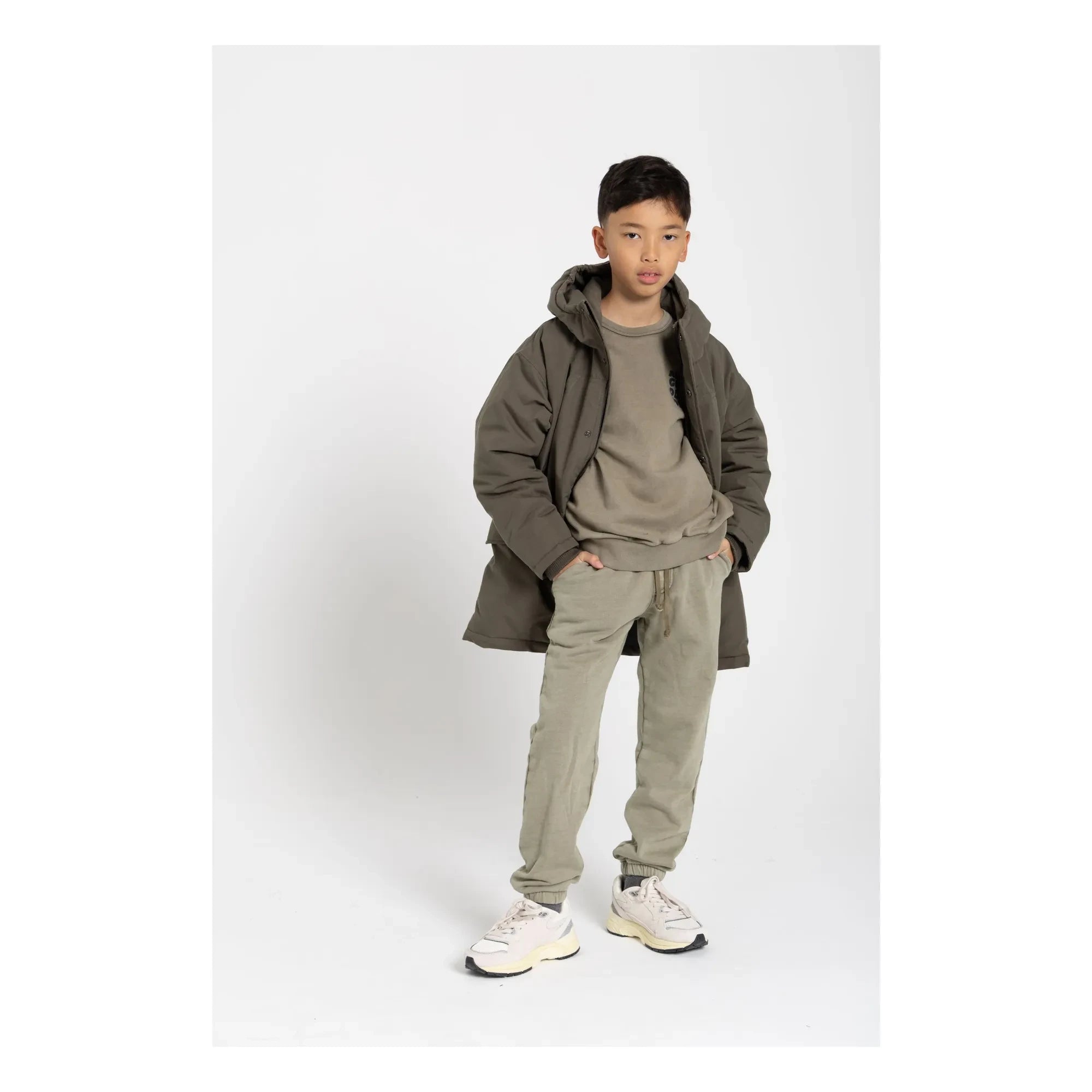 Hundred Pieces - Jogger Run Organik pamuk | Haki