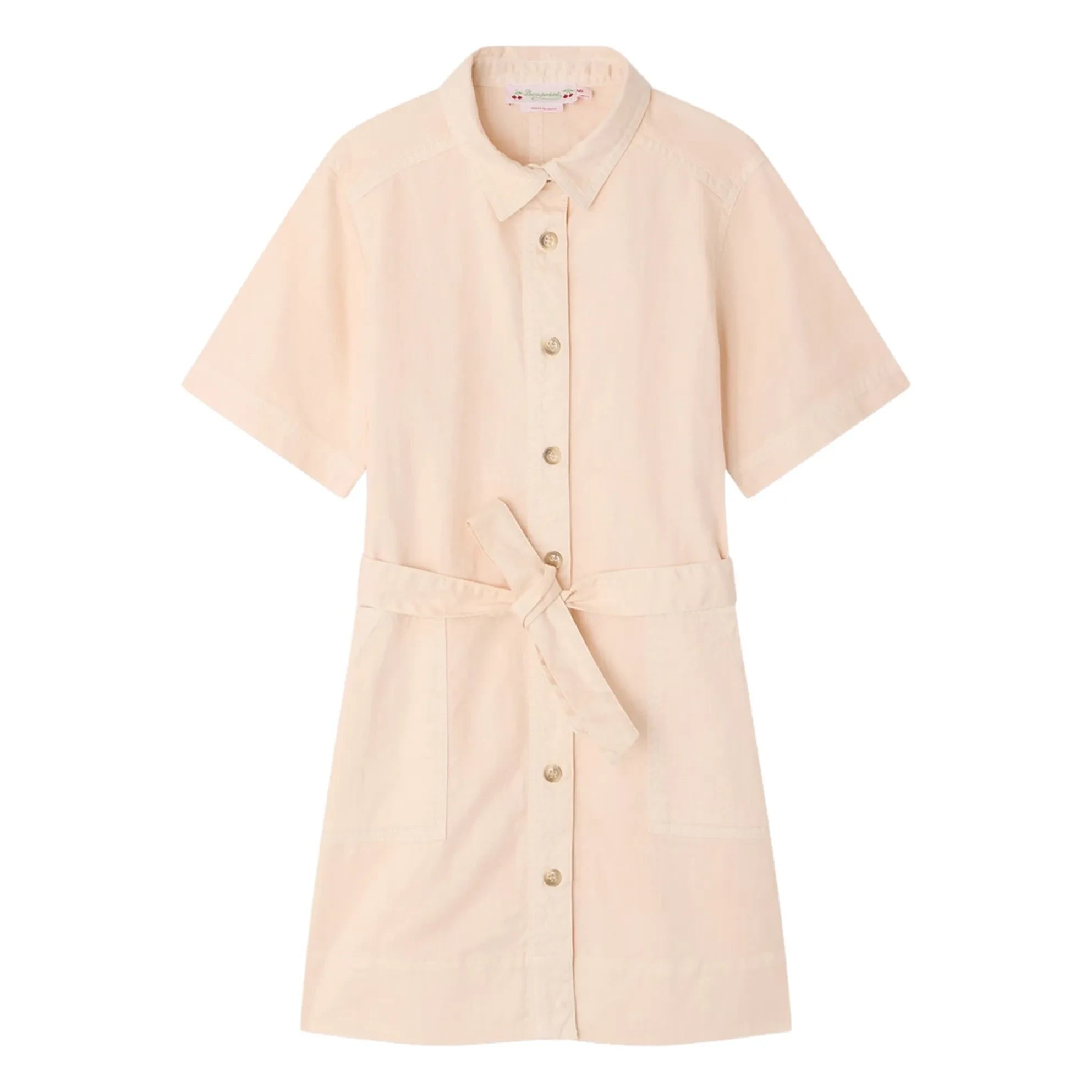 Bonpoint - Lauriane organic cotton shirt dress | Powder pink