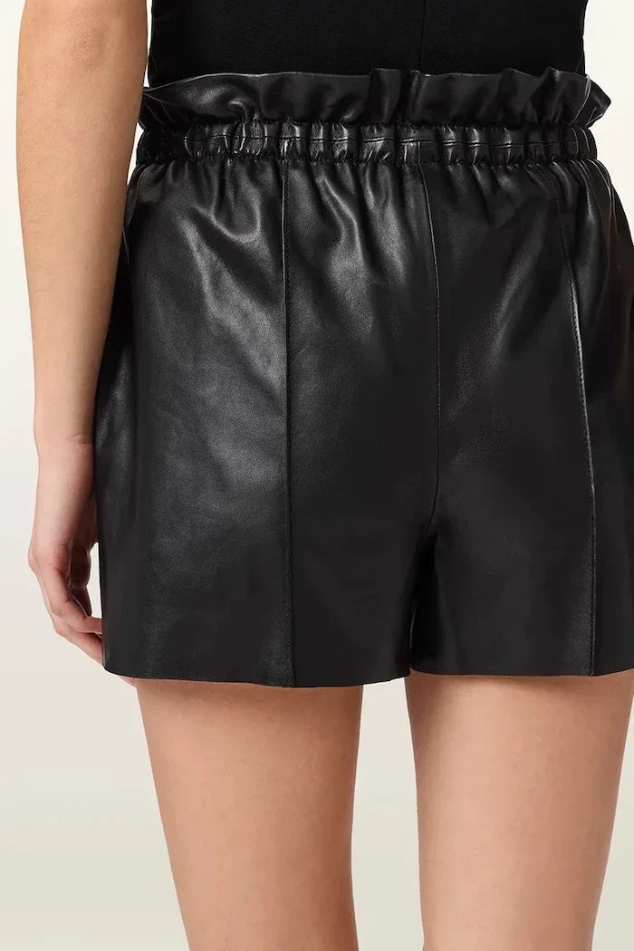 AllSaints Kadın Deri Şort FRAN
