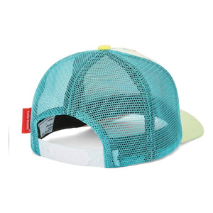 Hello Hossy - Kavisli Siperlikli Şapka Trucker Miami Beach Geri Dönüştürülmüş Lifler | Bej