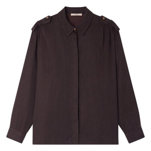 Sessùn - Ginnie Striped Shirt | Brown