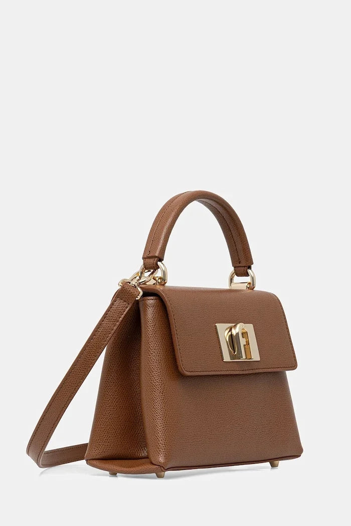 Furla структурlü kadın deri yapılandırılmış çanta