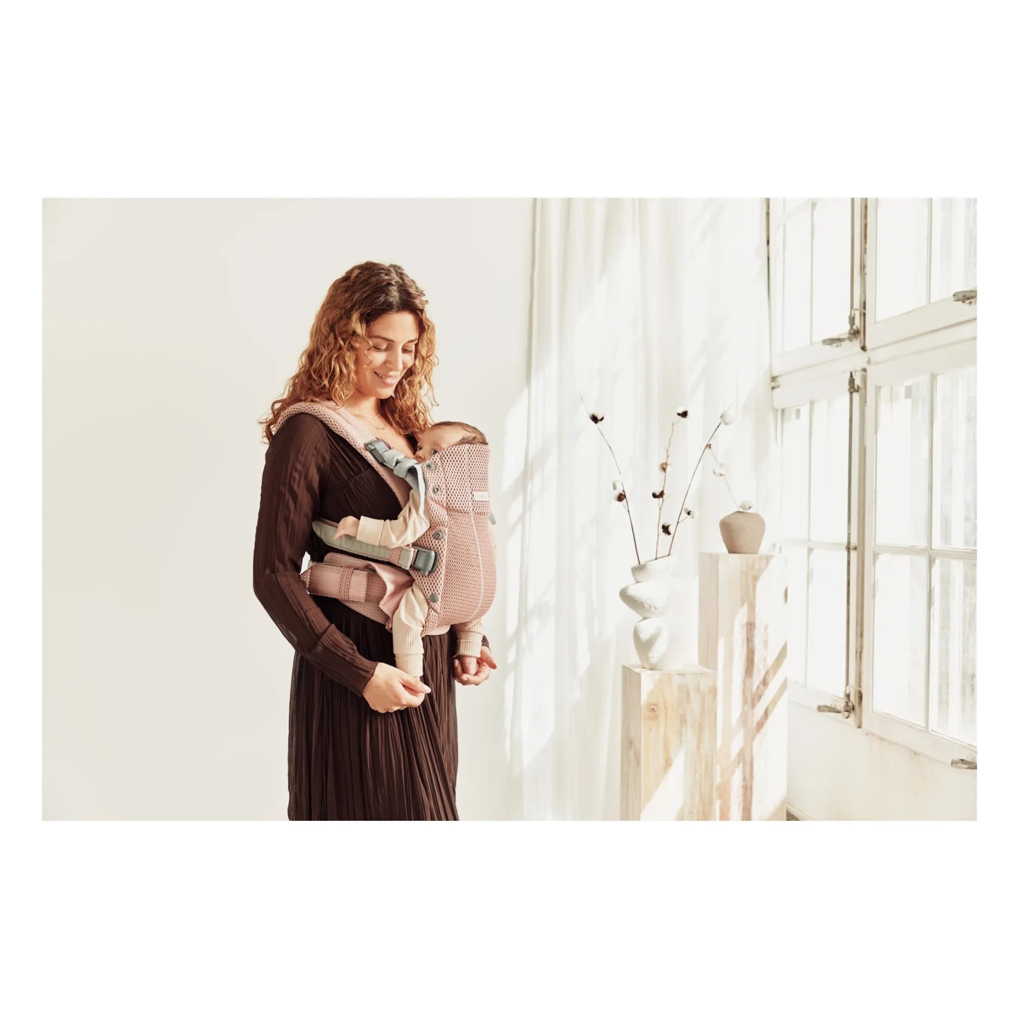 BabyBjörn - Harmony Mesh Baby Carrier | Powder Pink