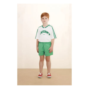 Tinycottons - Giverny Organik Pamuk Kontrast T-Shirt | Beyaz
