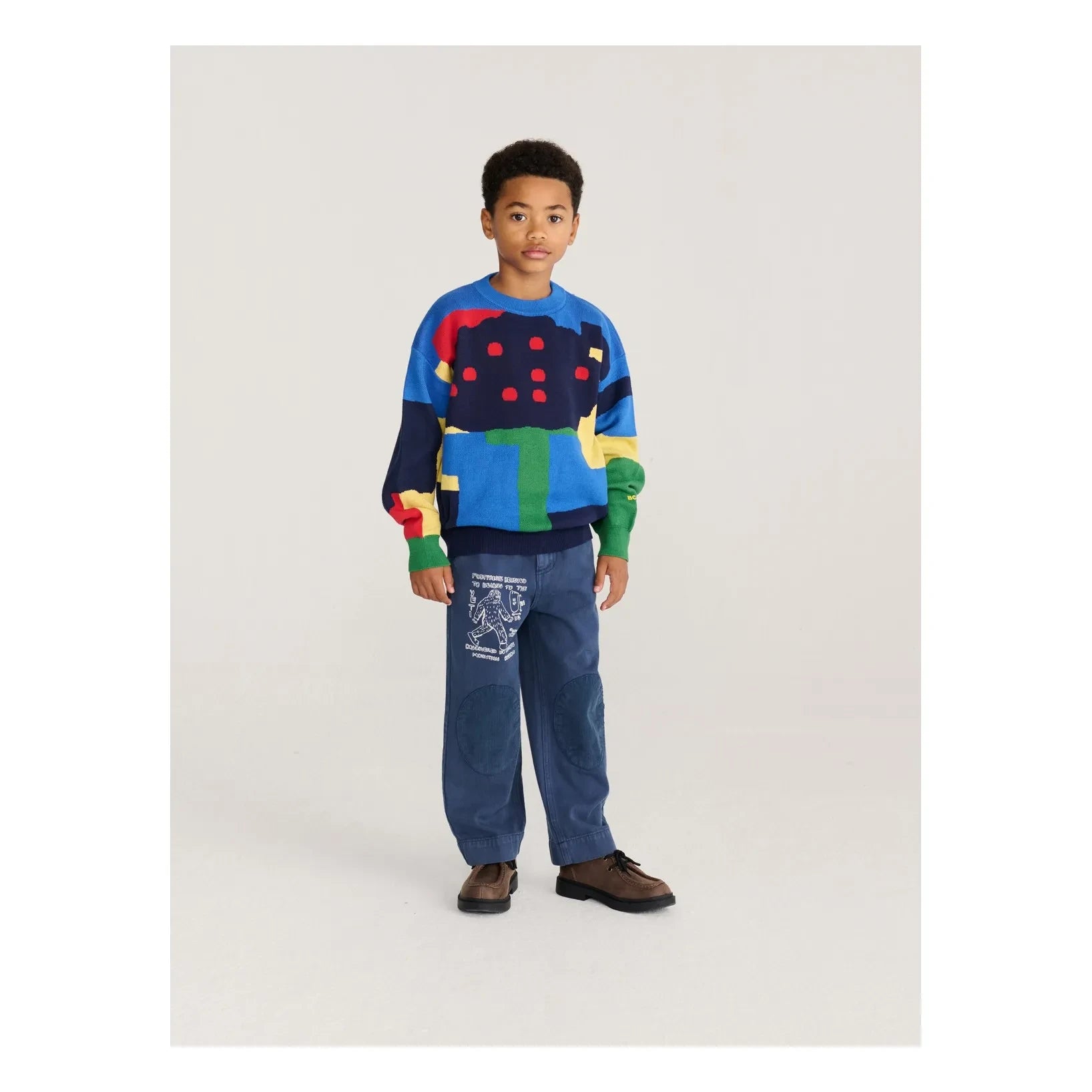 Bobo Choses - Patch-Hose aus Bio-Baumwolle | Blau
