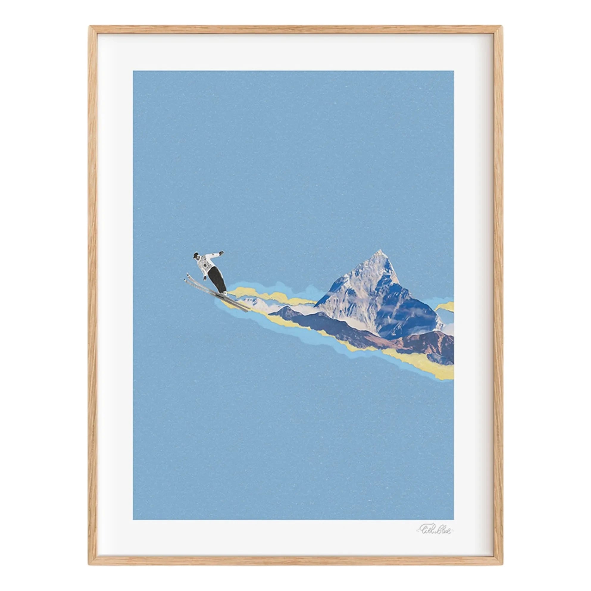 Ciel Glue - Mountain n°3 Kartalı Poster - Sınırlı Üretim | Mavi