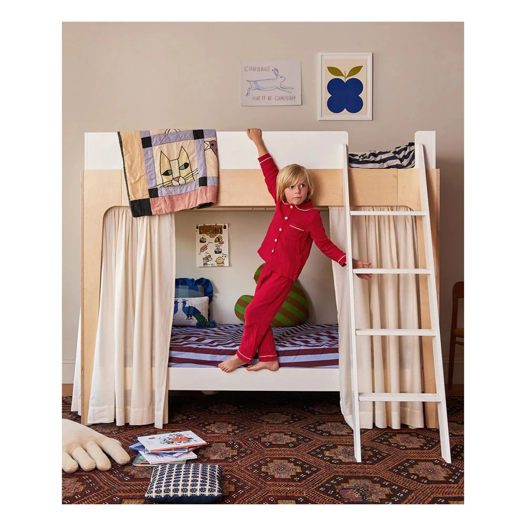 Oeuf NYC - Perch bed curtains | Ecru