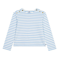 Petit Bateau - Mavi Marinière Düğmeli Çanlar