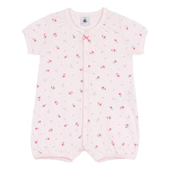 Petit Bateau - Çiçek Desenli Tulum Pijama | Pembe
