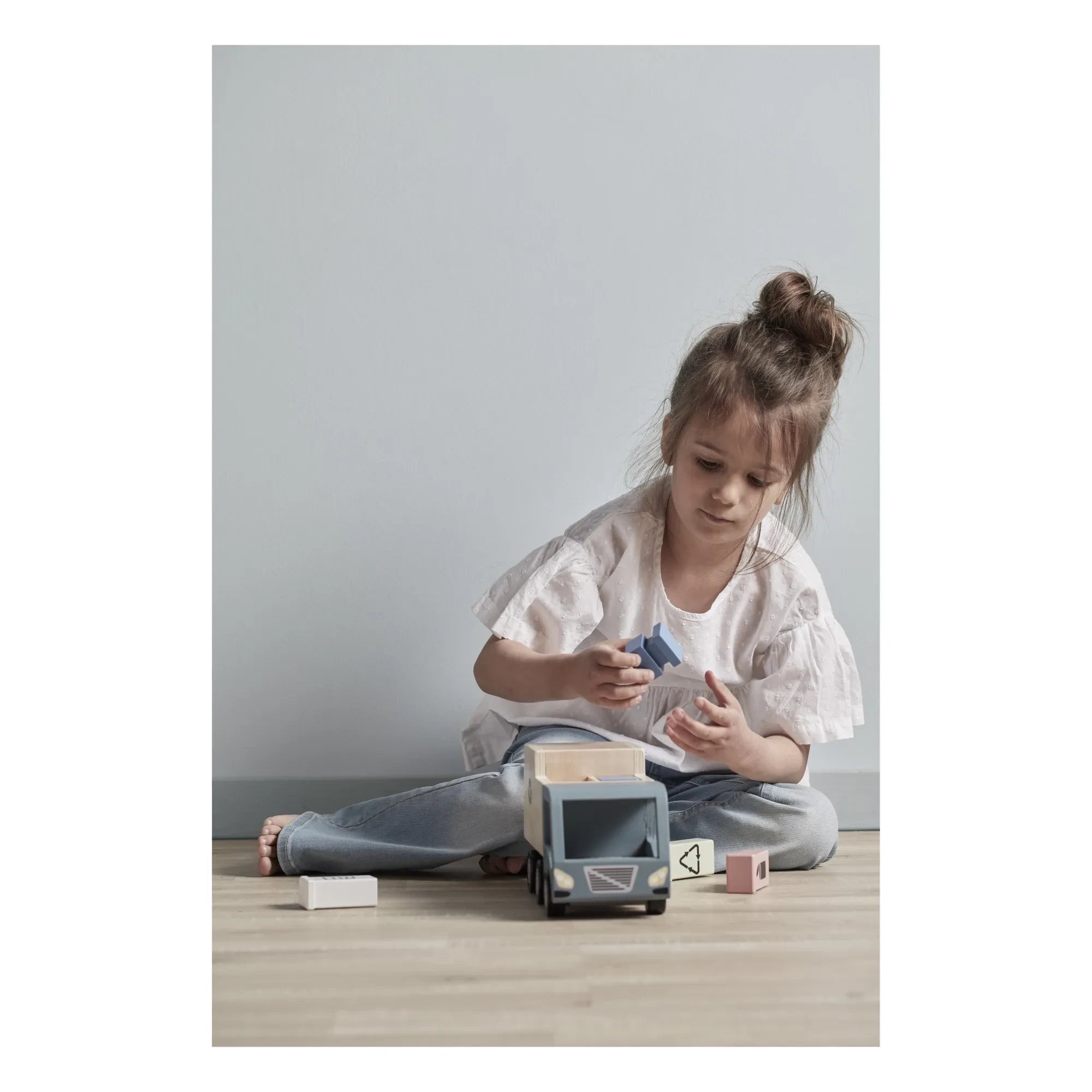 Kid's Concept - Ahşap Çöp Kamyonu Oyuncağı