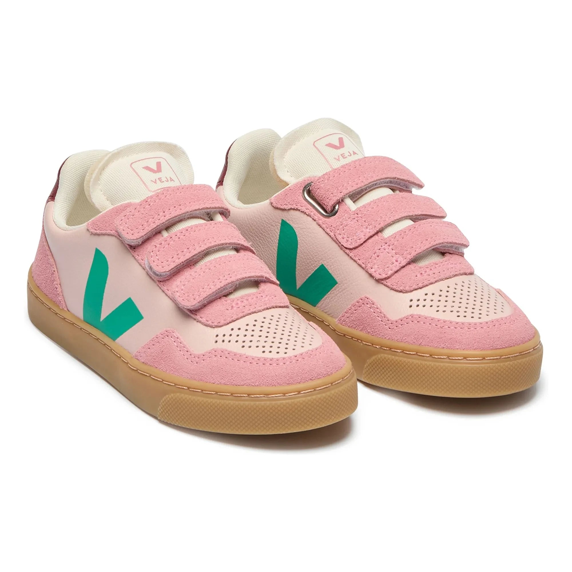 Veja - Çizik Sneakerlar Small V-90 Deri O.T. | Pembe