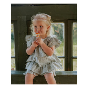 Fliink - Harper Embroidered Top | Light gray