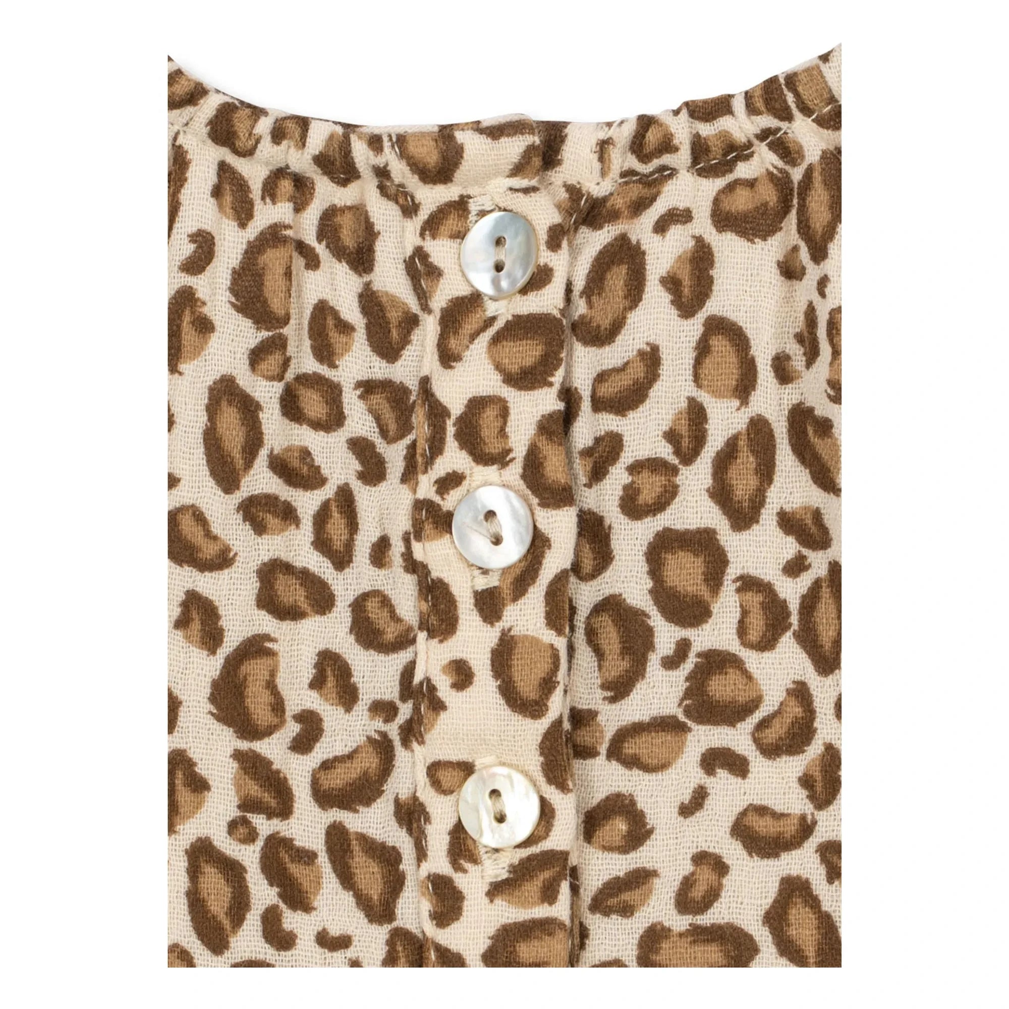 Konges Sløjd - Coco Leo Bio-Baumwollbluse | Braun